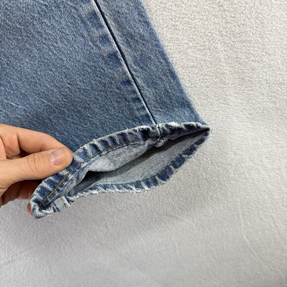 Vintage Levis Jeans Fits 30x27 Blue Denim Orange Tab 80s USA made Faded Light - Picture 9 of 15